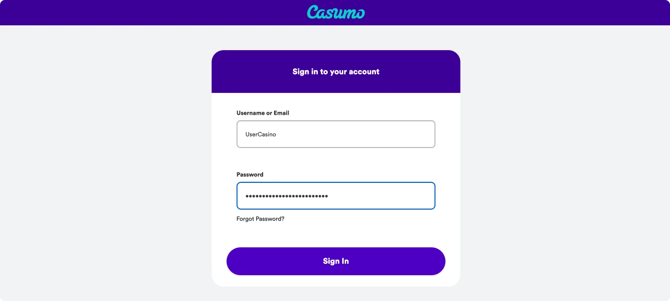 casumo casino log in